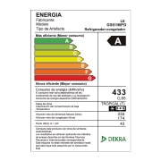 LG Refrigeradora LG  Side by Side 509L con Múltiple Flujo de Aire, Total No Frost y Panel LED Táctil, GS51MPD